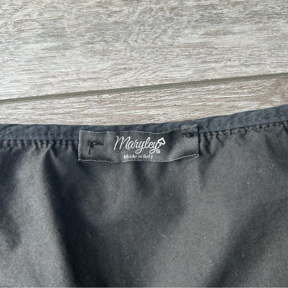 Maryley Black Ruffles Sundress Coverup Dress Made in Italy - Picture 5 of 13